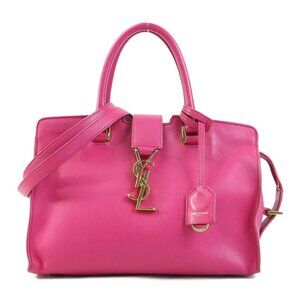SAINT LAURENT Pink Leather Shoulder Bag